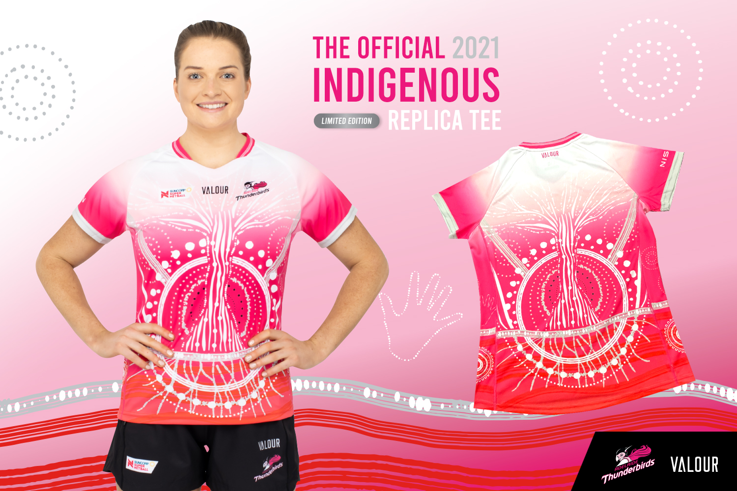 Adelaide Thunderbirds Indiegnous Warm-Up Tee