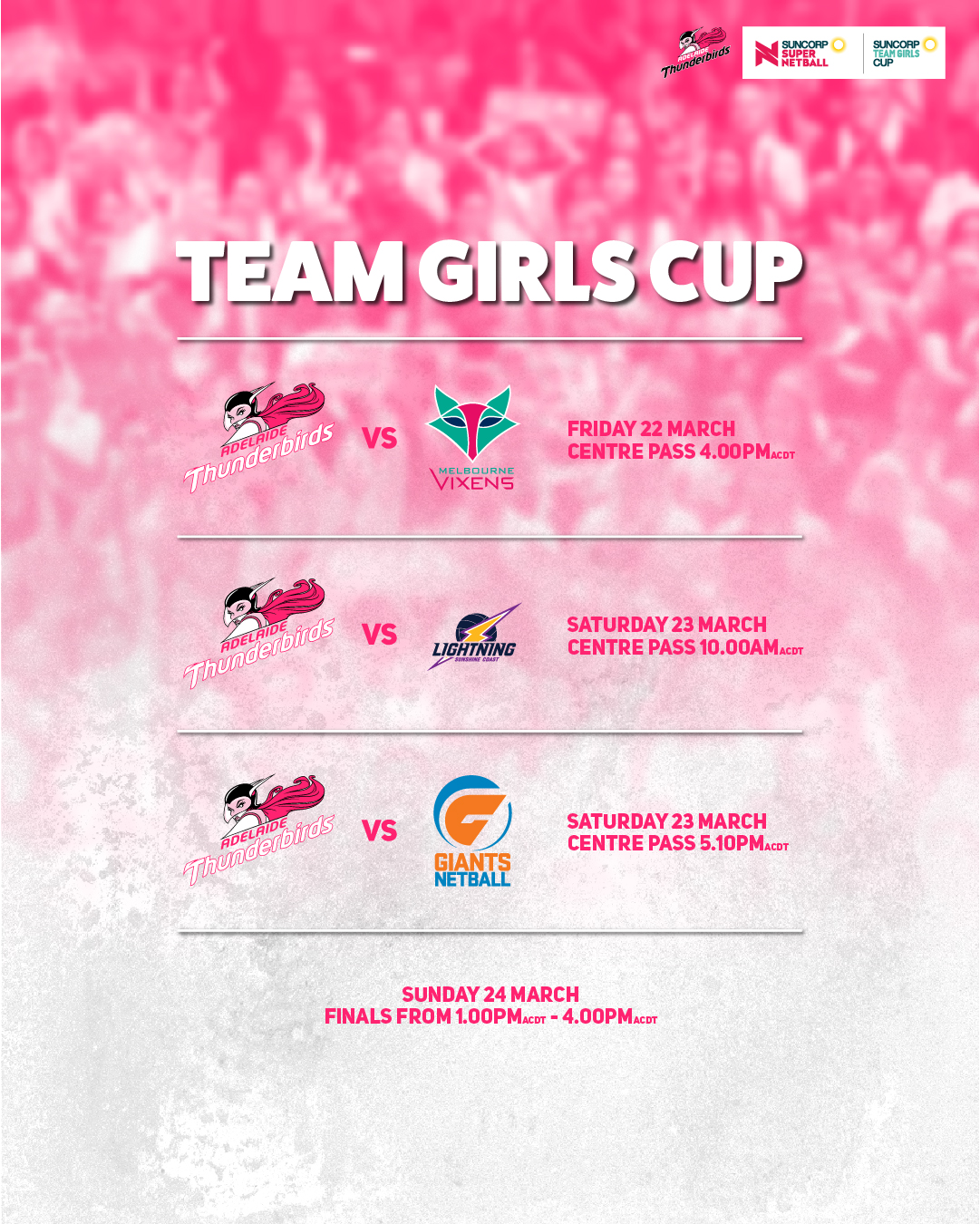 Team Girls Cup fixture 
